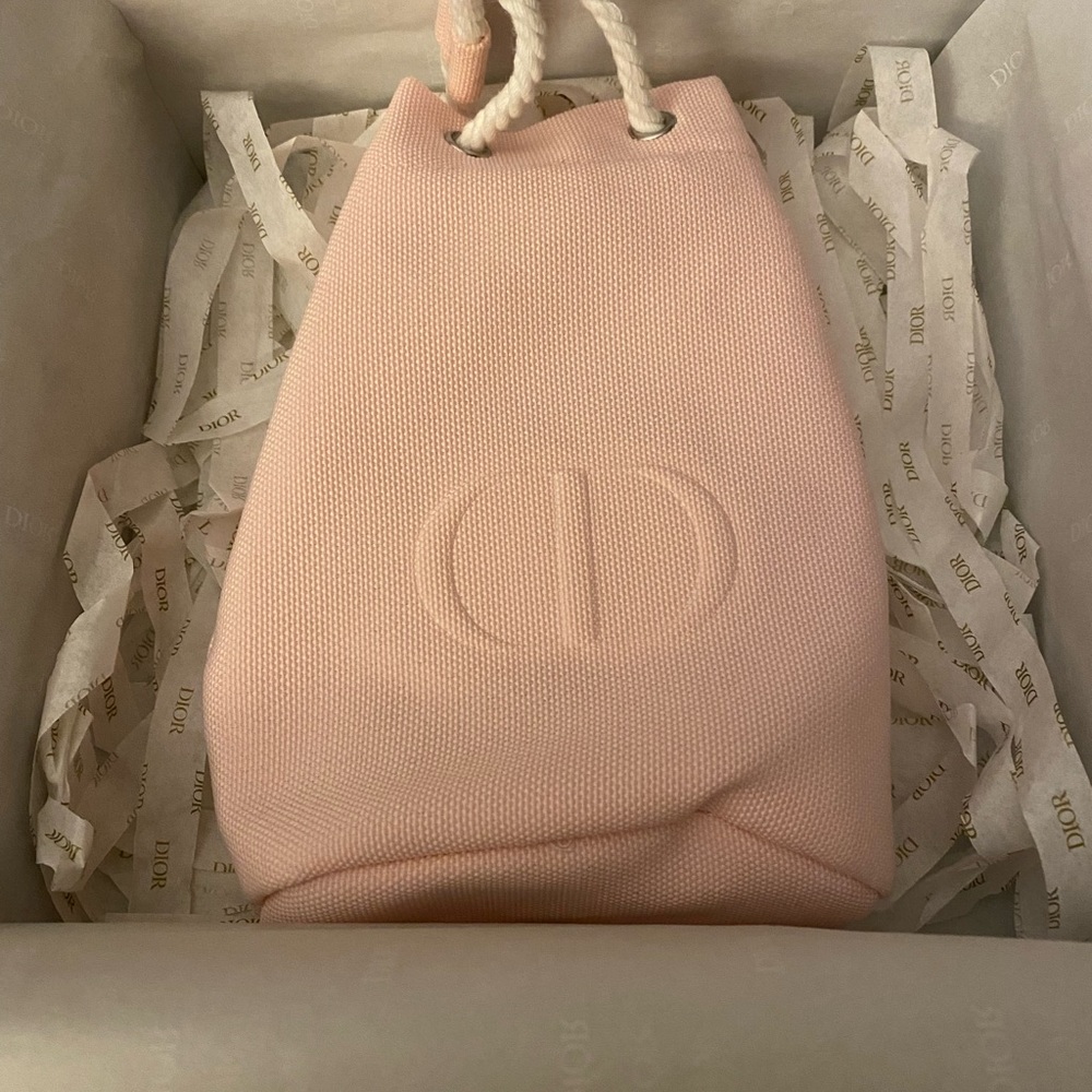 Dior mini drawstring pouch with free gift